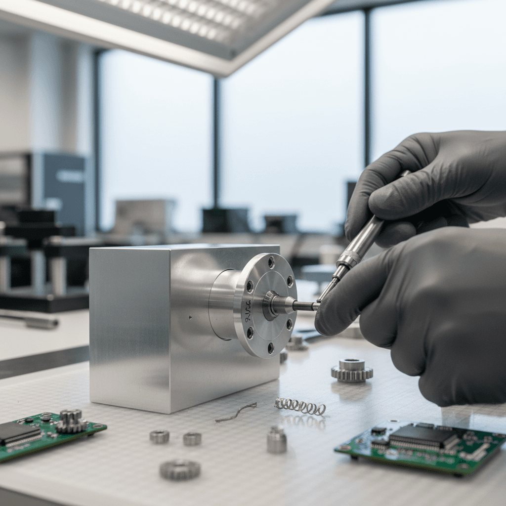 Erfahrener Handwerker bei technischer Installation